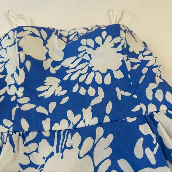 Vintage Sea Waves Summer Beach Tank Vibrant Blue White Resortwear Women’s 14 - Picture 13 of 13